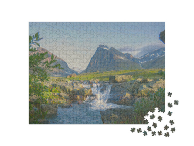 Puzzle 1000 pezzi „nello stile di Claude Monet - Tuolpagorni - Puzzle-Collection Artisti & Dipinti“