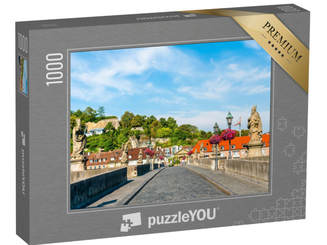 Puzzle 1000 pezzi „Vecchio ponte principale di Würzburg, Baviera“