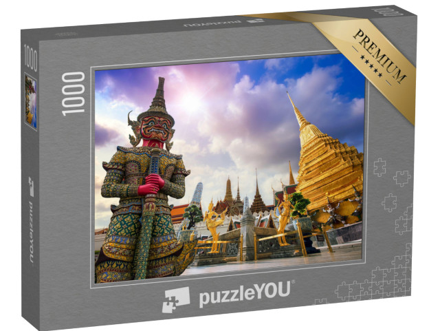 Puzzle 1000 pezzi „Wat Phra Kaew, il Tempio del Buddha di Smeraldo, Bangkok, Thailandia“