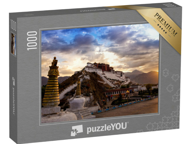 Puzzle 1000 pezzi „Il Palazzo del Potala all'alba a Lhasa, Tibet“