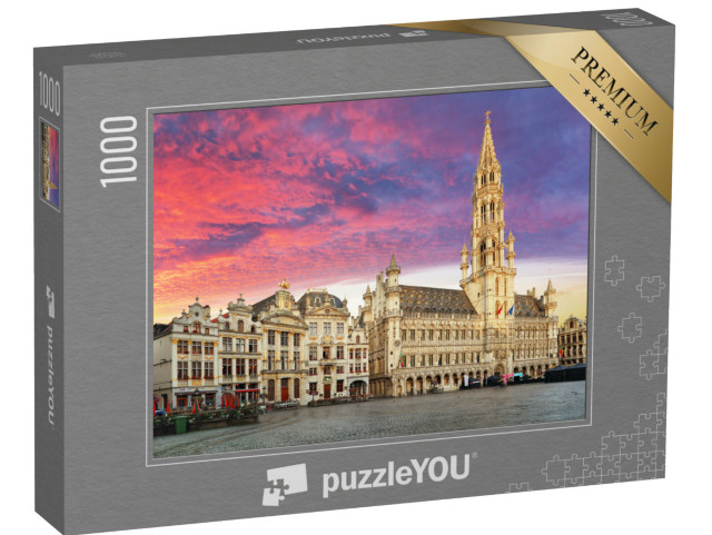 Puzzle 1000 pezzi „Bruxelles, Belgio: la Grand Place in una splendida alba“