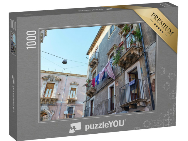 Puzzle 1000 pezzi „Una veduta delle tradizionali terrazze della città di Catania“