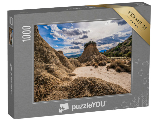 Puzzle 1000 pezzi „Tursi, paesaggi di badlands durante una giornata di primavera“