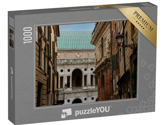 Puzzle 1000 pezzi „Veduta di Vicenza con uno scorcio della Basilica Palladiana, Italia“