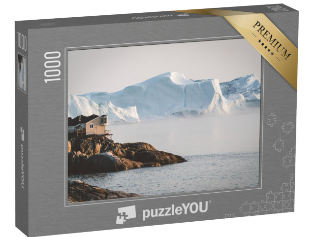 Puzzle 1000 pezzi „Ilulissat, città artica all'alba, Groenlandia“