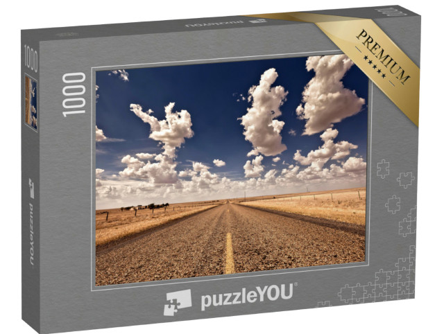 Puzzle 1000 pezzi „Un'interminabile autostrada statunitense in estate“