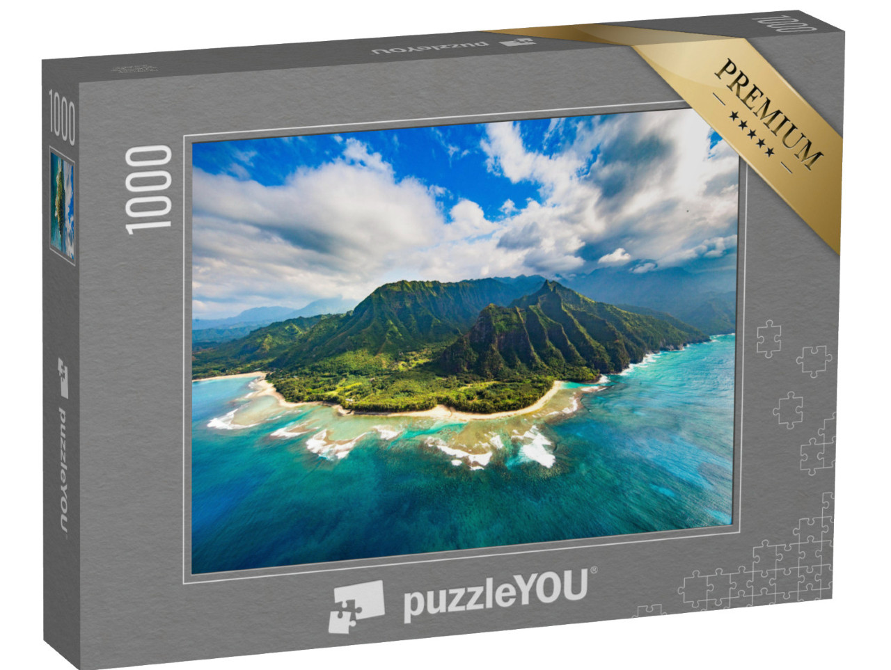 Puzzle 1000 pezzi „Costa di Na Pali, Kauai“