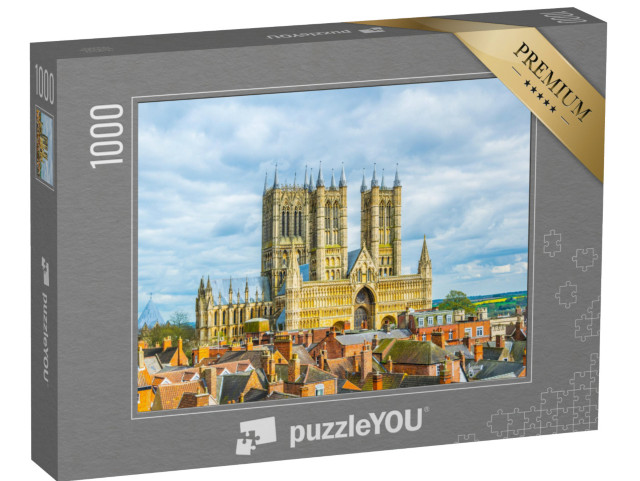 Puzzle 1000 pezzi „Cattedrale di Lincoln, Inghilterra“