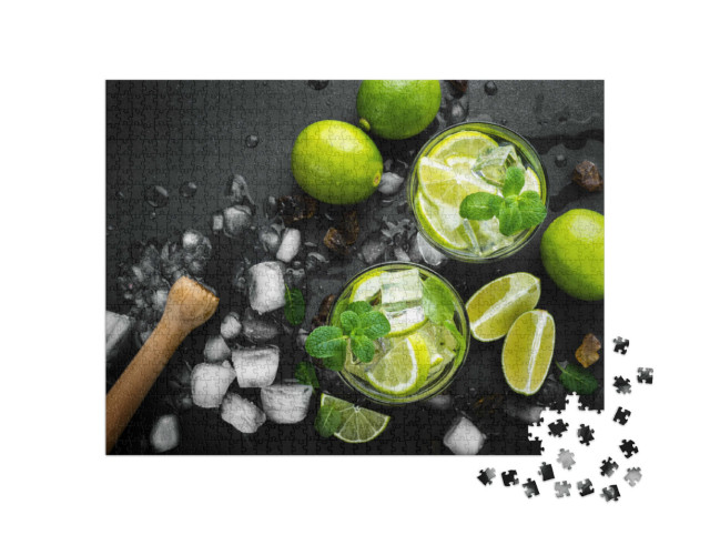 Puzzle 1000 pezzi „Mojito con rum e lime“