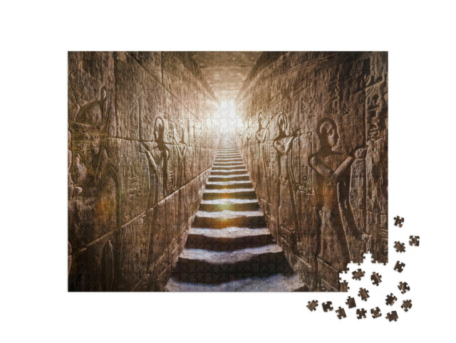 Puzzle 1000 pezzi „Tempio di Edfu, Assuan, Egitto“