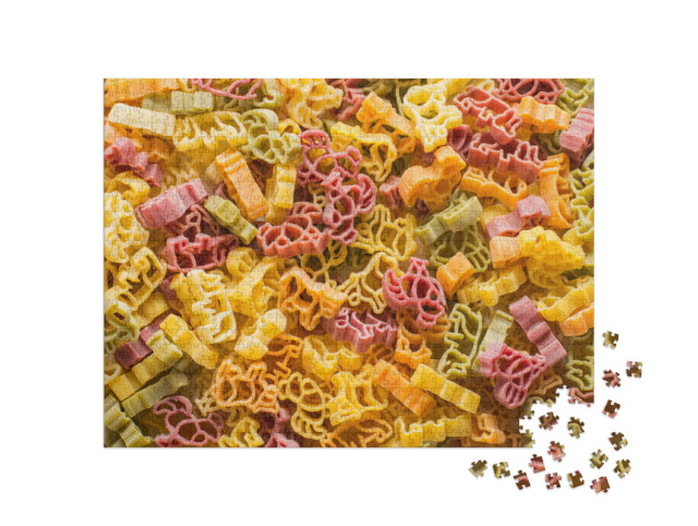 Puzzle 1000 pezzi „Pasta a forma di animale“