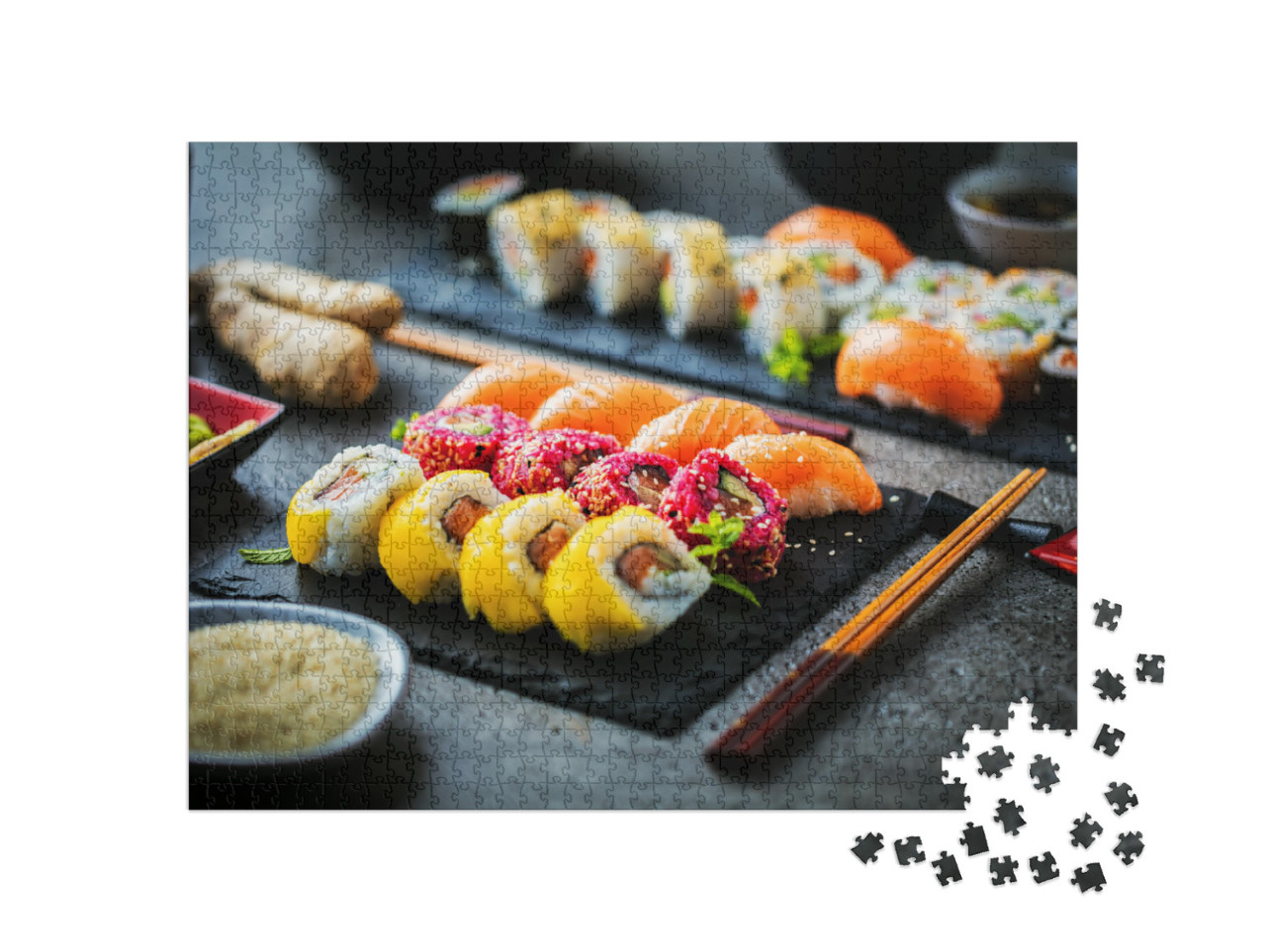 Puzzle 1000 pezzi „Sushi su listelli“