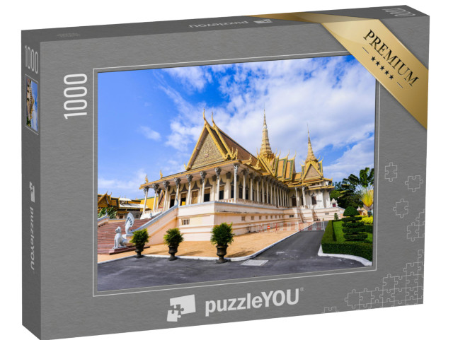 Puzzle 1000 pezzi „Padiglione Chanchhaya del Palazzo Reale a Phnom Penh, Cambogia“