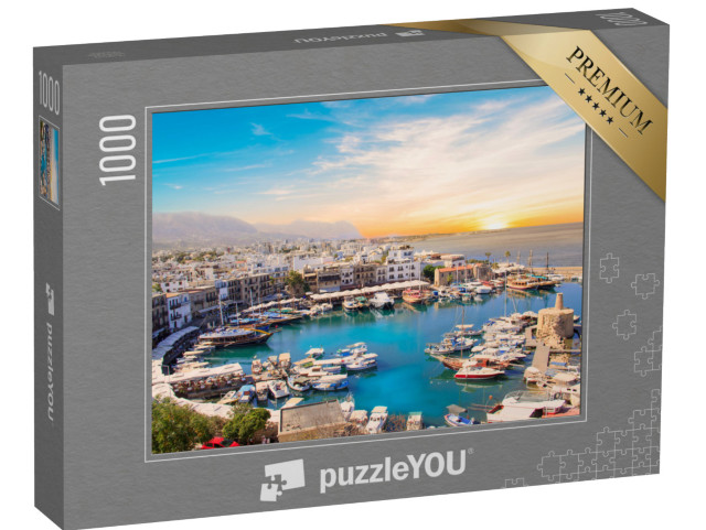 Puzzle 1000 pezzi „Splendida vista sulla baia di Kyrenia a Cipro Nord“