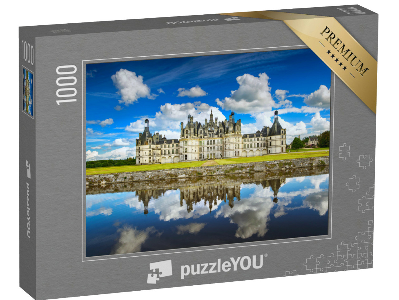 Puzzle 1000 pezzi „Chateau de Chambord: castello nella Valle della Loira, Francia“