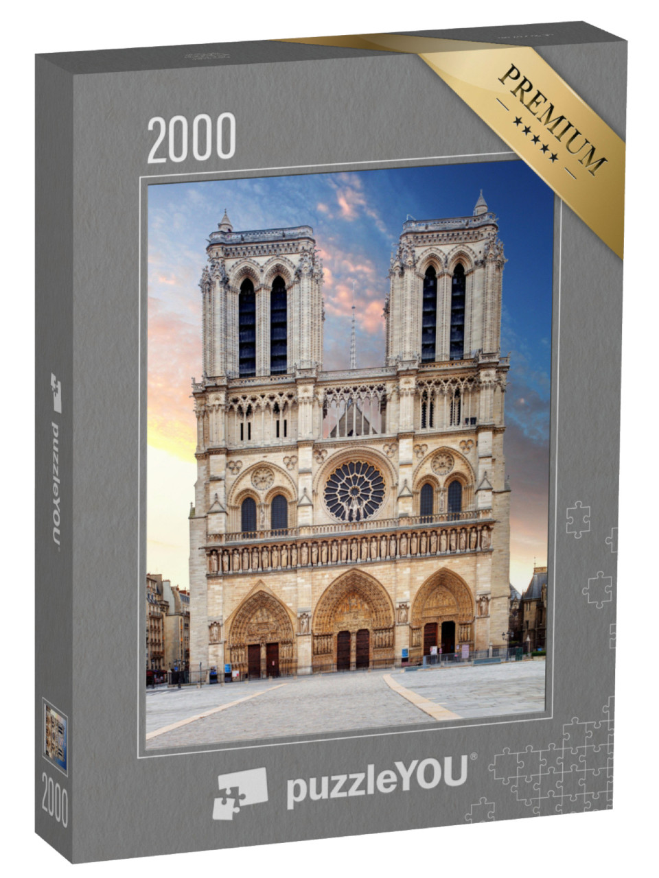 Puzzle 2000 pezzi „Cattedrale di Notre Dame, Parigi“