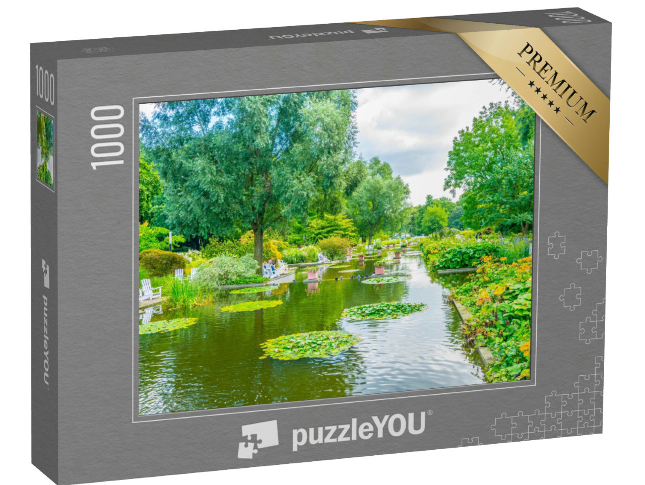 Puzzle 1000 pezzi „Planten un Blomen, antico giardino botanico di Amburgo“