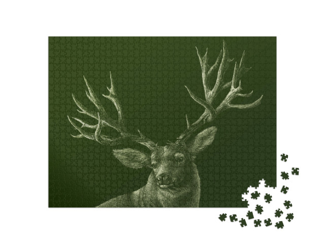 Puzzle 1000 pezzi „Cervo“