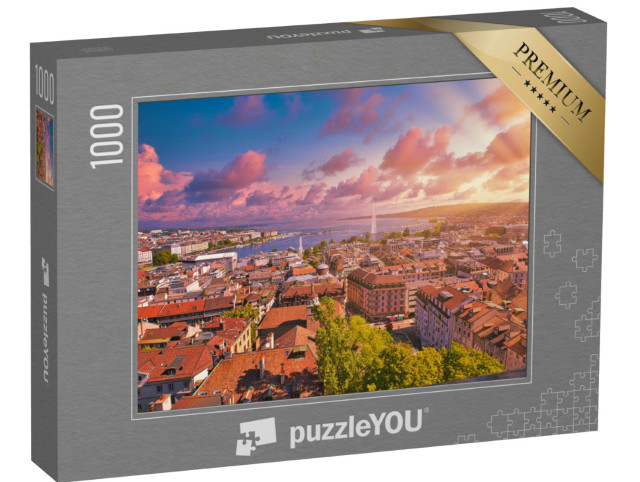 Puzzle 1000 pezzi „Ginevra al tramonto“
