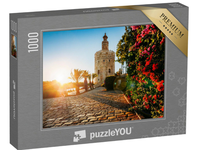 Puzzle 1000 pezzi „Torre del Oro: la torre d'oro di Siviglia, Spagna“