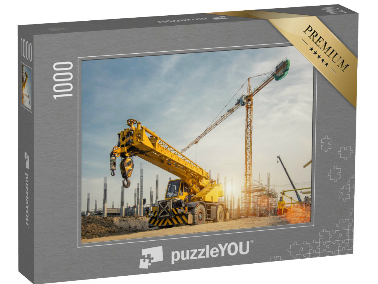 Puzzle 1000 pezzi „Gru in un cantiere“