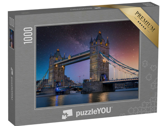 Puzzle 1000 pezzi „Notte limpida e stellata sul Tower Bridge di Londra“