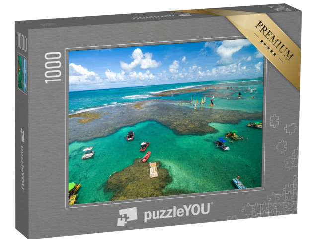 Puzzle 1000 pezzi „Veduta aerea di Porto de Galinhas, Pernambuco, Brasile“