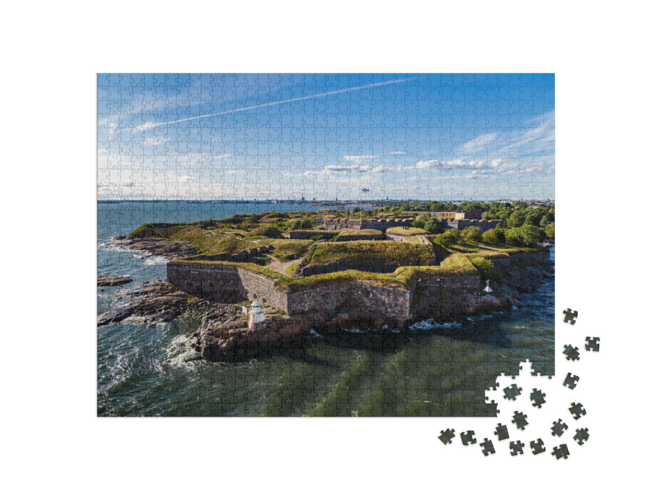 Puzzle 1000 pezzi „Fortezza navale di Suomenlinna, Helsinki, Finlandia“