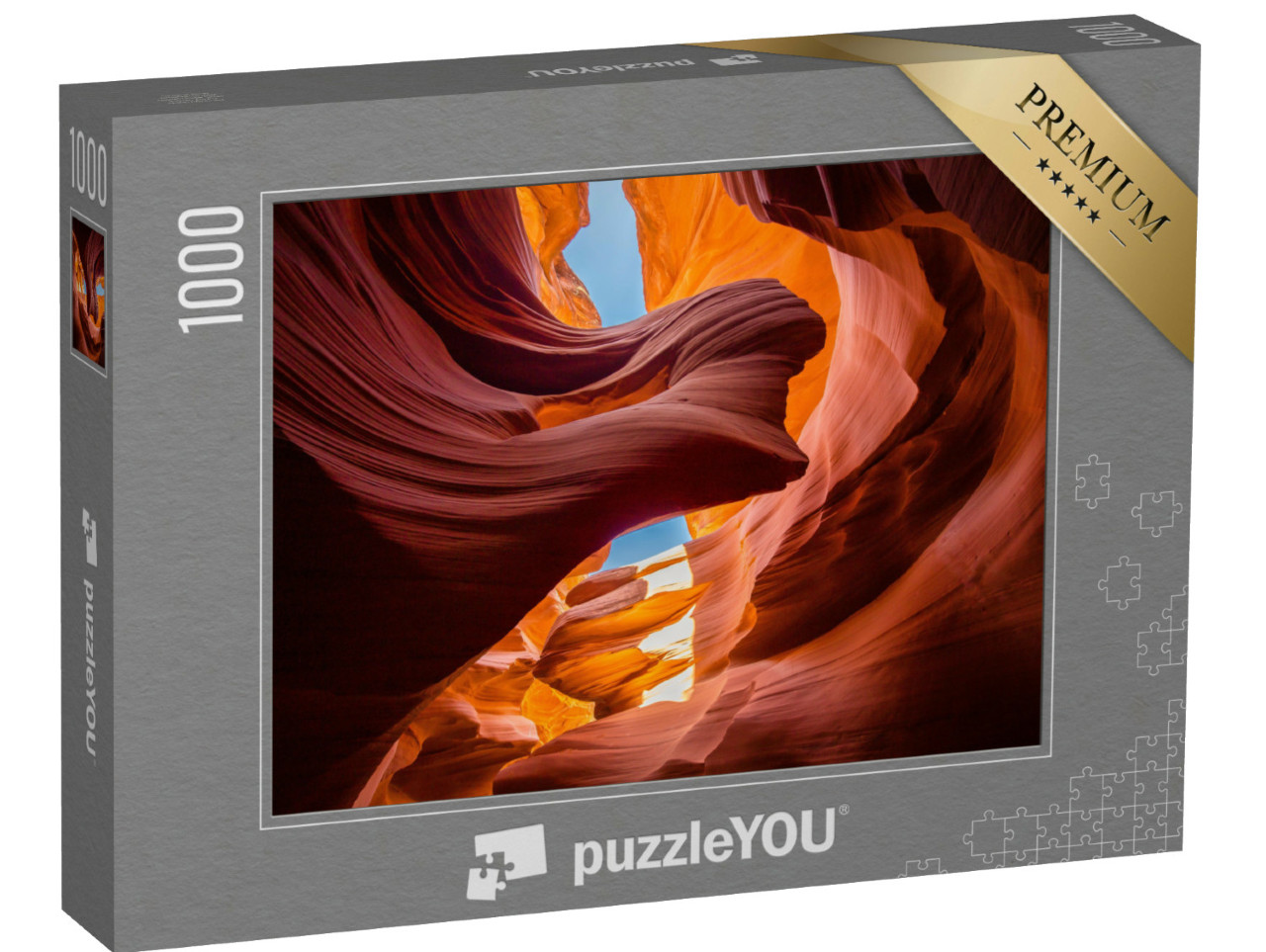 Puzzle 1000 pezzi „Formazioni di arenaria nell'Antelope Canyon, Arizona, USA“