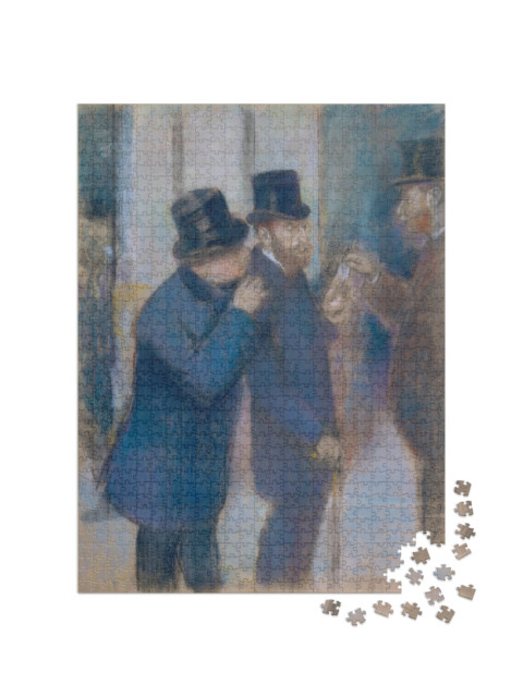 Puzzle 1000 pezzi „Edgar Degas - Ritratti in Borsa“
