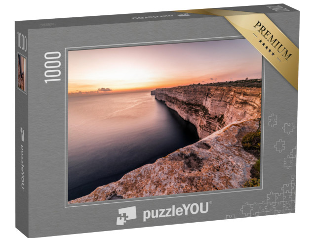 Puzzle 1000 pezzi „Scogliere di Ta Cenc al tramonto, Malta“