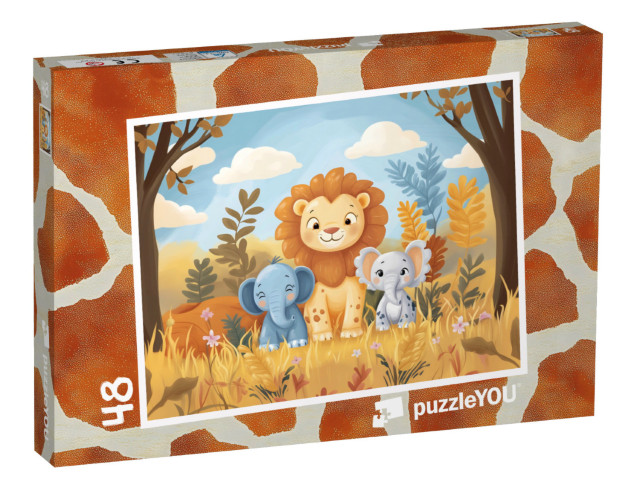 Puzzle 48 pezzi „Amici animali“