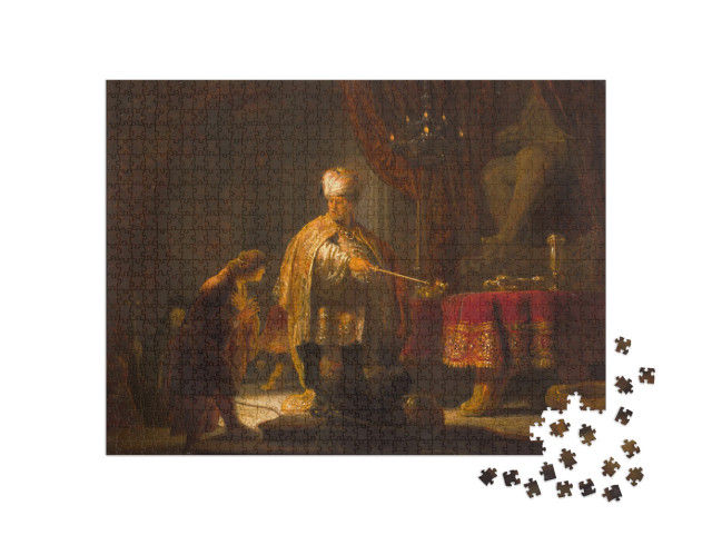 Puzzle 1000 pezzi „Rembrandt - Daniele e Ciro davanti all'idolo Bel“