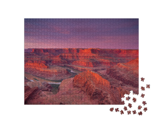 Puzzle 1000 pezzi „Bella vista di Dead Horse Point all'alba, USA“