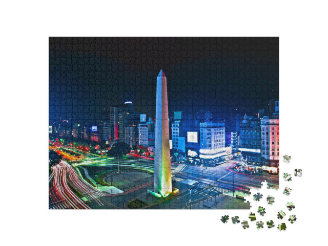 Puzzle 1000 pezzi „La notte di Buenos Aires“