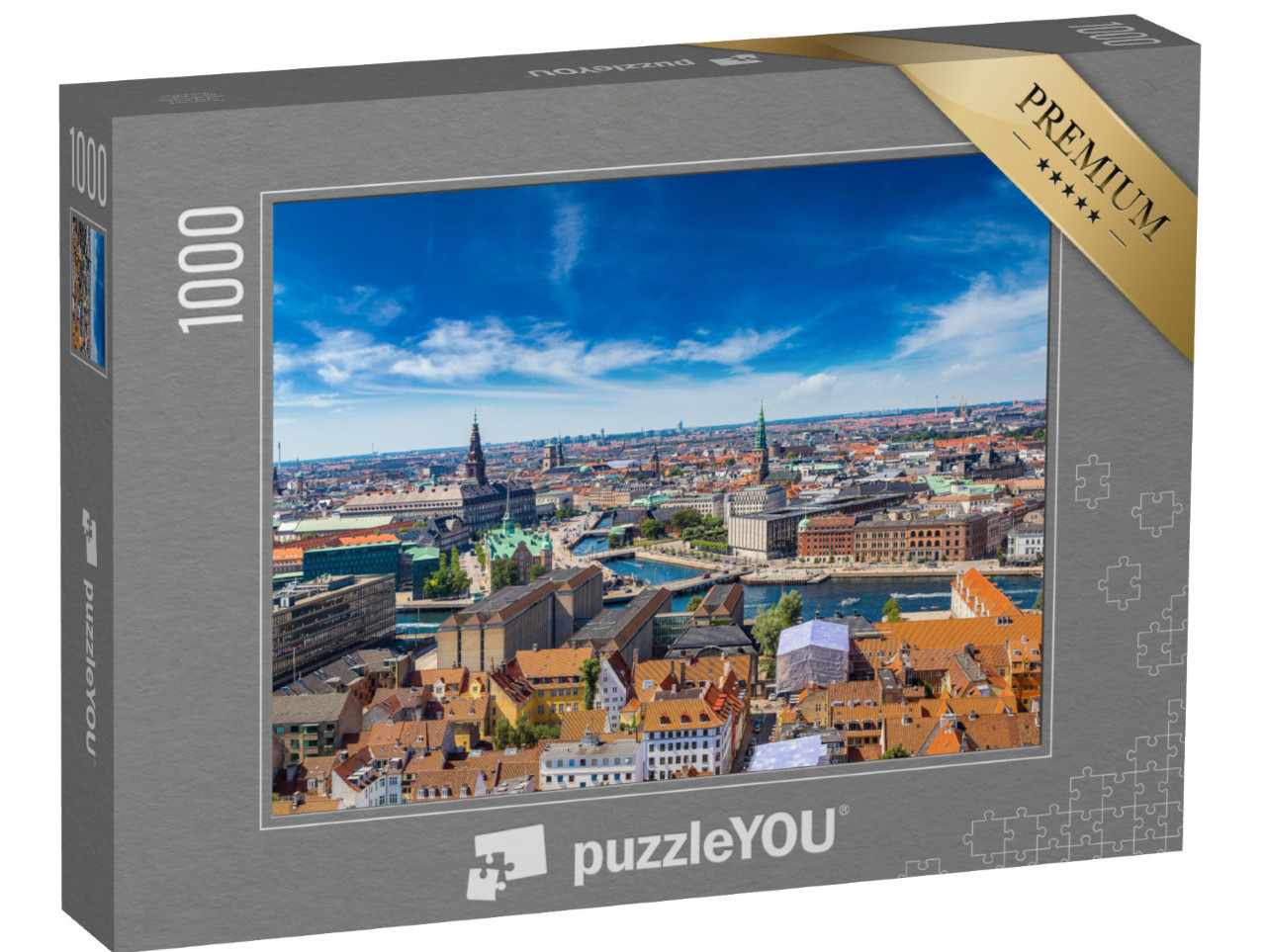 Puzzle 1000 pezzi „Una bella giornata estiva a Copenaghen“