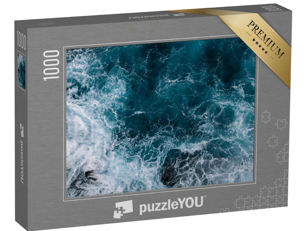 Puzzle 1000 pezzi „Vista aerea delle onde dell'oceano“