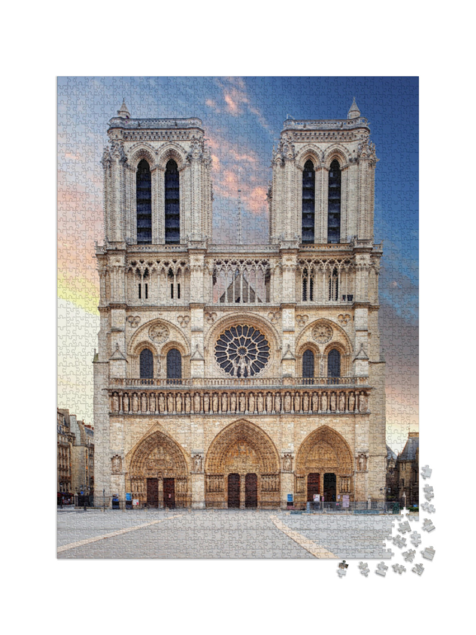 Puzzle 2000 pezzi „Cattedrale di Notre Dame, Parigi“