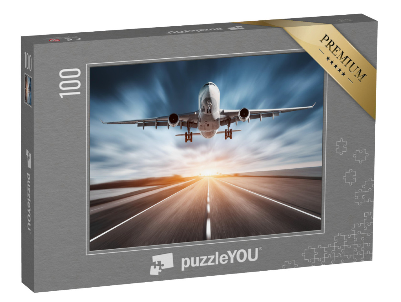 Puzzle 100 pezzi „Aereo in decollo“