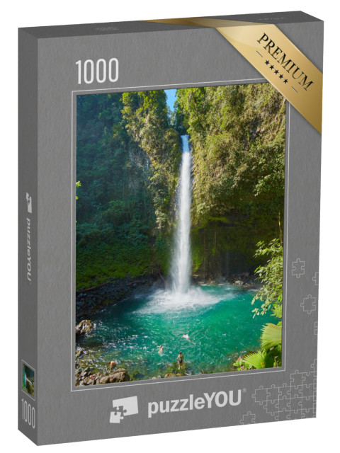 Puzzle 1000 pezzi „Cascata La Fortuna, Costa Rica, America Centrale“