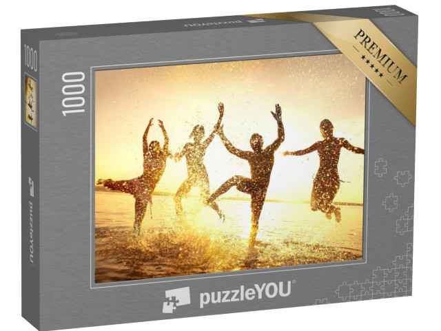 Puzzle 1000 pezzi „Danzare tra le onde sulla spiaggia in estate“