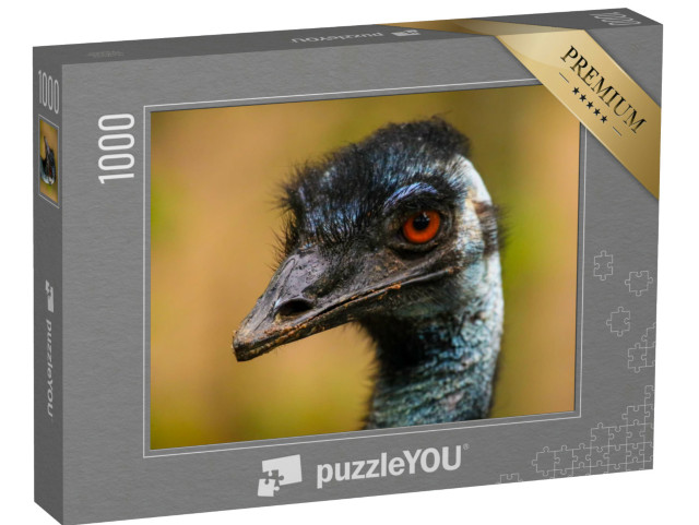 Puzzle 1000 pezzi „Primo piano di un emù con becco e testa“