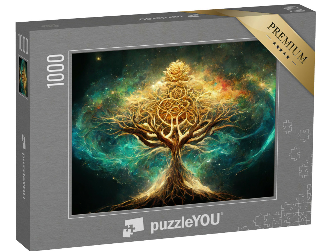 Puzzle 1000 pezzi „L'albero della vita della mitologia norrena“