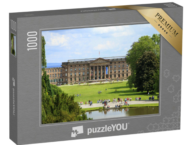 Puzzle 1000 pezzi „Bergpark Wilhelmshöhe, un parco paesaggistico a Kassel, nell'Assia settentrionale, Germania“