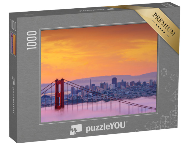 Puzzle 1000 pezzi „Mattinata di nebbia al Golden Gate Bridge“