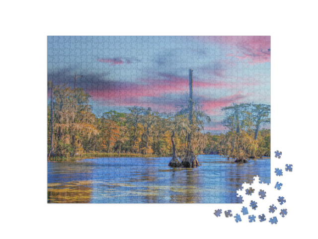 Puzzle 1000 pezzi „Sorgenti di Wakulla, Everglades, Florida“