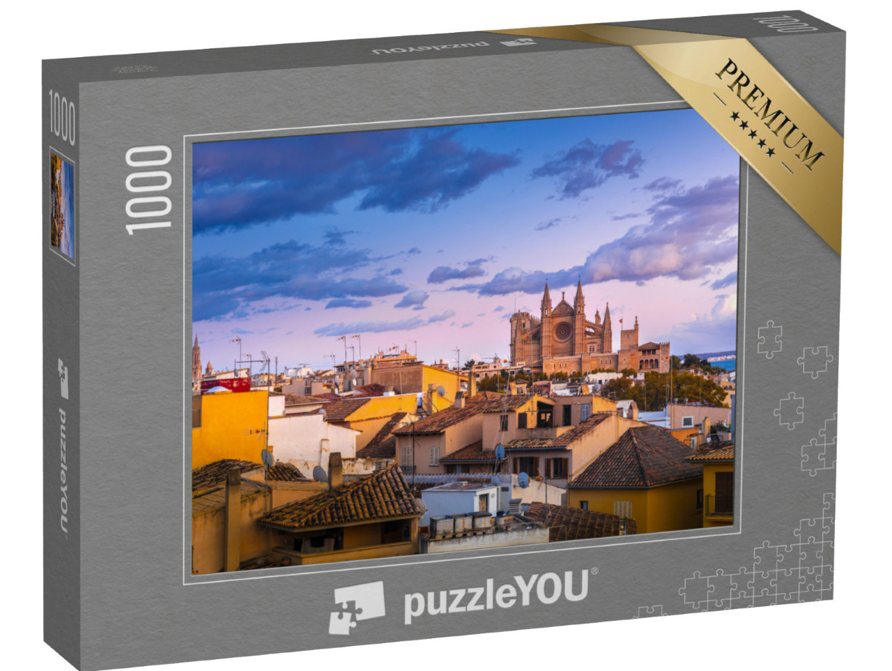 Puzzle 1000 pezzi „Vista panoramica di Palma di Maiorca, Isole Baleari, Spagna“