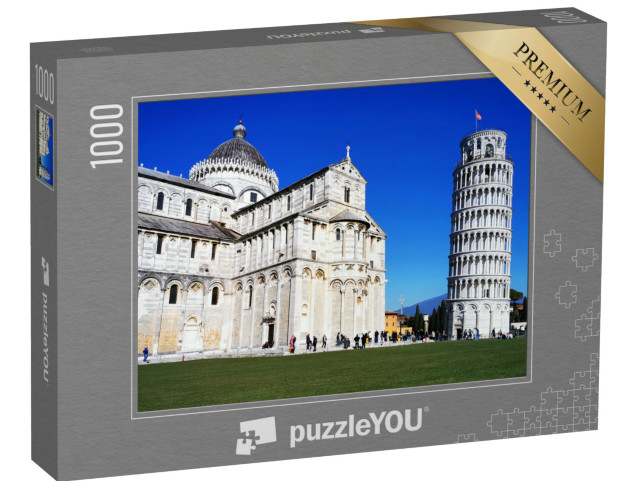 Puzzle 1000 pezzi „splendida vista sulla torre pendente di Pisa“