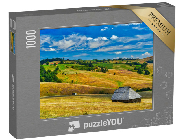 Puzzle 1000 pezzi „Fattoria nel campo, Zlatibor, Serbia“
