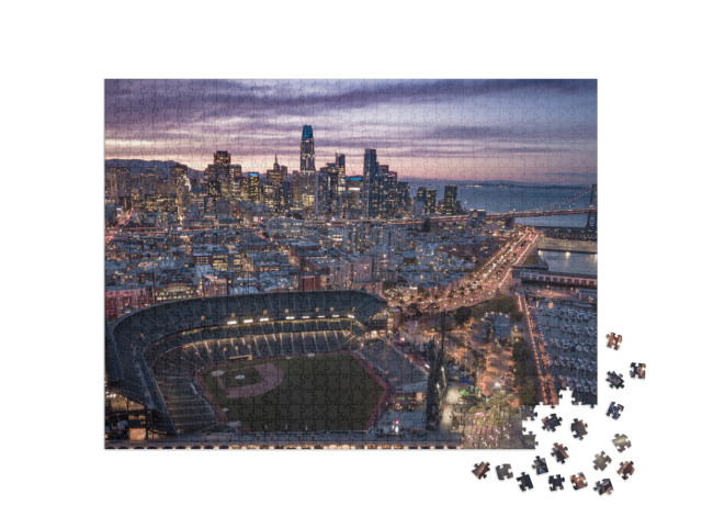 Puzzle 1000 pezzi „Sera su San Francisco, California, USA“